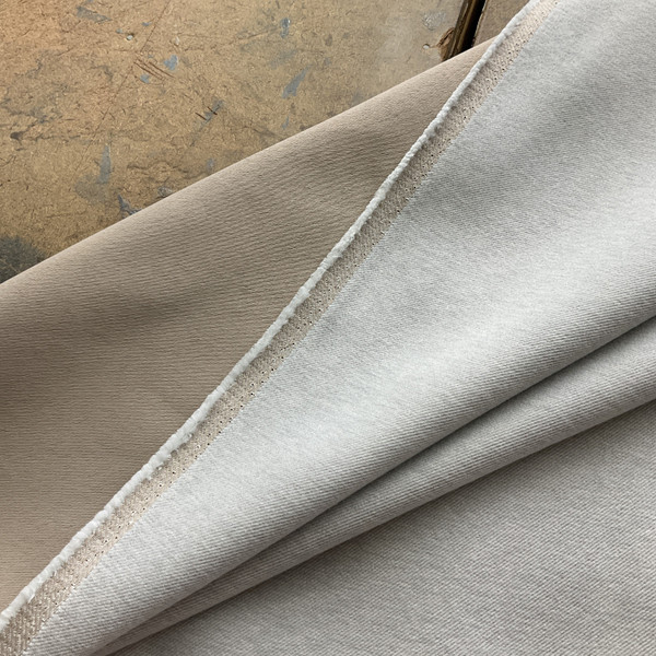 Franklin in Alpaca | Upholstery Fabric | Microfiber Twill | Heathered Light Grey | 100% Polyester | Heavy Weight | Nassimi | 54" Wide | By the Yard