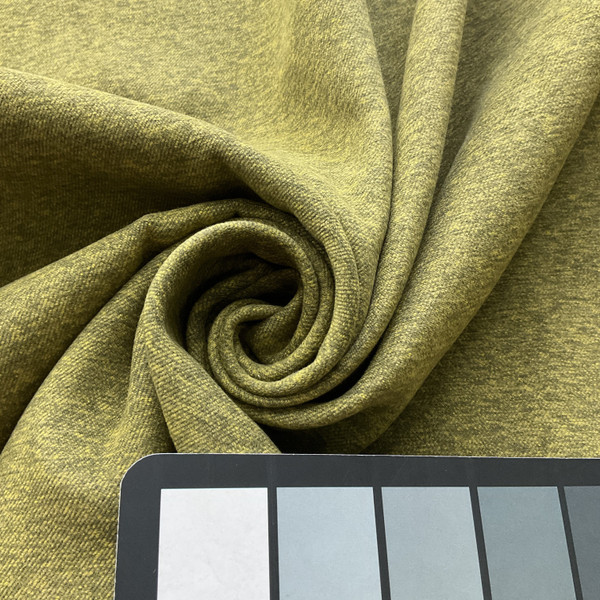 Franklin in Foothills | Upholstery Fabric | Microfiber Twill | Heathered Green | 100% Polyester | Heavy Weight | Nassimi | 54" Wide | By the Yard