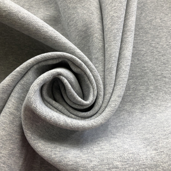 Franklin in Sanderling | Upholstery Fabric | Microfiber Twill | Heathered Light Grey | 100% Polyester | Heavy Weight | Nassimi | 54" Wide | By the Yard