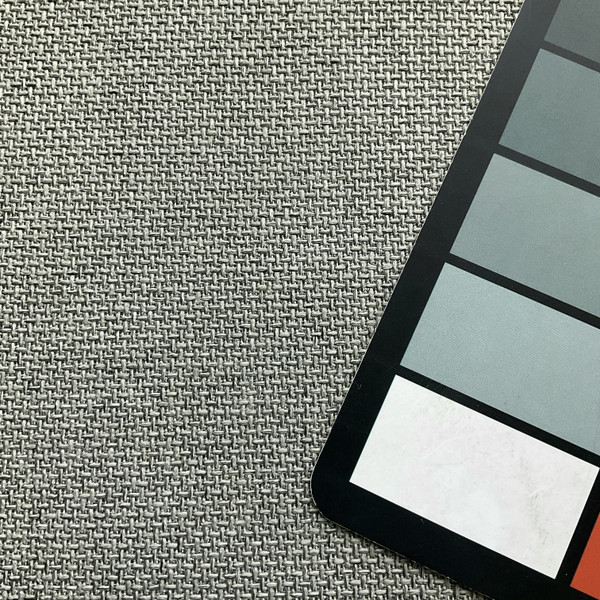 Hudson in Flannel | Upholstery Fabric | Basketweave | Grey | 100% Polyester | Medium Weight | Nassimi | 54" Wide | By the Yard