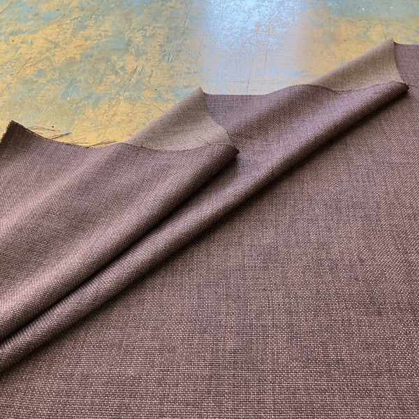 Hudson in Regal | Upholstery Fabric | Basketweave | Purple | 100% Polyester | Medium Weight | Nassimi | 54" Wide | By the Yard