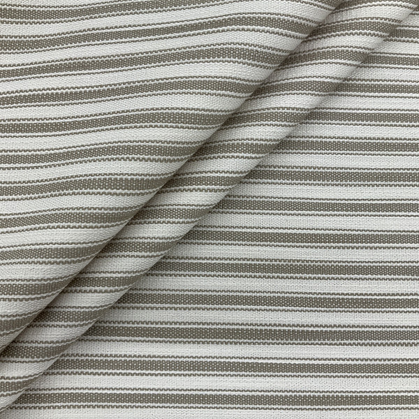 Farmhouse Stripe | Upholstery Fabric | Beige and Off White | Heavy Weight | 54" Wide | By the Yard