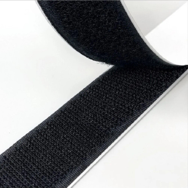 1" ADHESIVE BACK GENERIC VELCRO | LOOP - BLACK