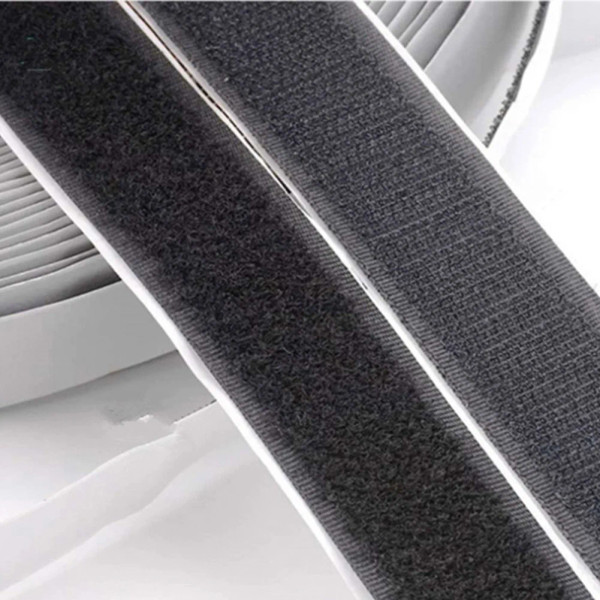 2" ADHESIVE BACK GENERIC VELCRO | LOOP - BLACK