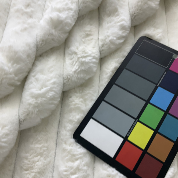 Lavish Plush Faux Mink Corduroy in White | Upholstery Fabric | Super Soft | Heavy Weight | 54" Wide | By the Yard