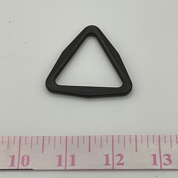 1.5 Inch Triangle Loop | Black | Plastic Hardware | Use for Bags / Straps / Webbing