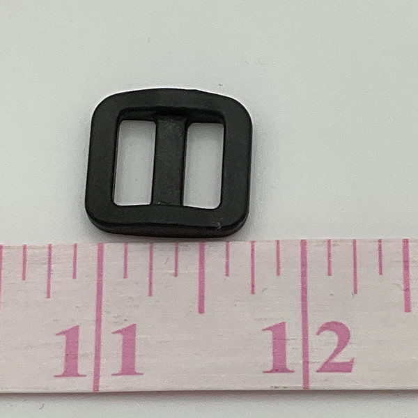 .5 Inch Adjuster Slide | Black | Plastic Hardware | Use for Bags / Straps / Webbing
