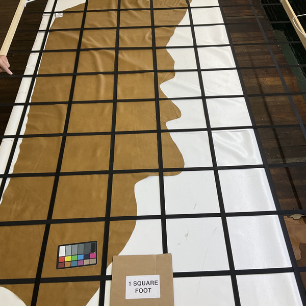 New Promenade in Camel Tan | Leather Cowhide | 28Square Feet | 2.5 Ounce / 1 mm