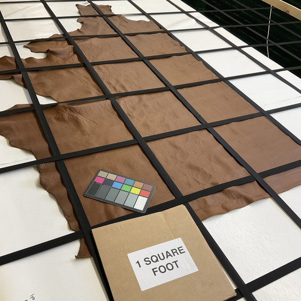 Saddle Brown | Full Grain Leather Cowhide | 15 Square Feet | 3.5 Ounce / 1.4 mm