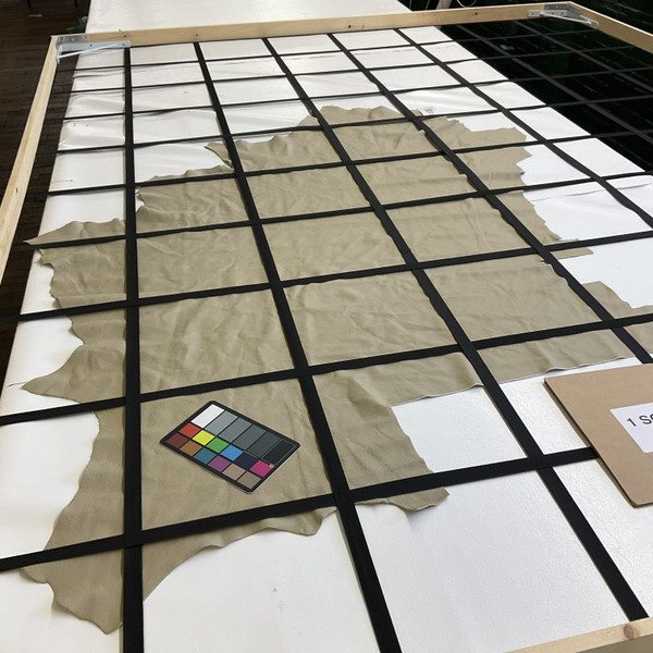 Oatmeal Beige | Full Grain Leather Cowhide | 14 Square Feet | 2.5 Ounce / 1 mm