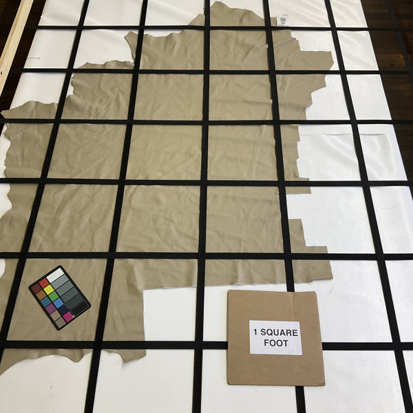 Oatmeal Beige | Full Grain Leather Cowhide | 14 Square Feet | 2.5 Ounce / 1 mm