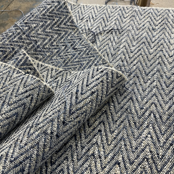 4.5 Yard Piece of P Kaufmann Artisan Herringbone Woven Lakeland | Heavyweight Woven Fabric | Home Decor Fabric | 54" Wide | FDC0123-0517248-REM3