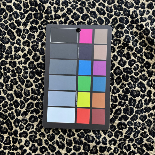 Leopard Print in Black and Tan | Upholstery Fabric | Chenille | 54" Wide | By the Yard