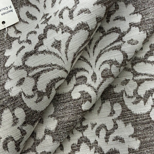 Damask in Mocha and Beige | Upholstery Fabric | Heavyweight | 54" Wide | By the Yard