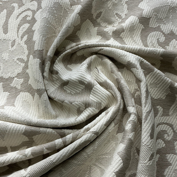 Chivery in Almond | Upholstery Fabric | Floral Damask in Beige / Off White | Richloom | Heavy Weight | 54" Wide | BTY