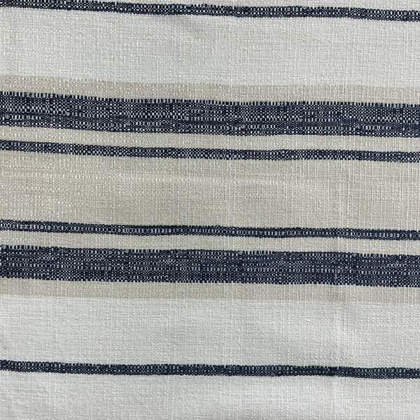 Sinova in Navy | Upholstery Fabric | Stripes | Navy Blue / Beige | Medium Weight | Richloom | 54" Wide | By the Yard