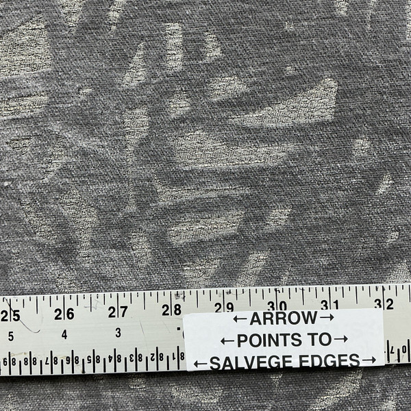 Abstract Design in Grey | Velvet Upholstery Fabric | Heavy Weight | 54" Wide | By the Yard