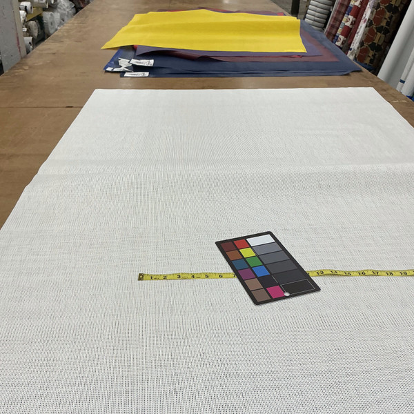White 9 x 12 Vinyl Mesh | Windscreen, Safety Fencing, Gym Dividers, Awning Drop Shades | Bruin Plastics | 62" Wide | By the Yard