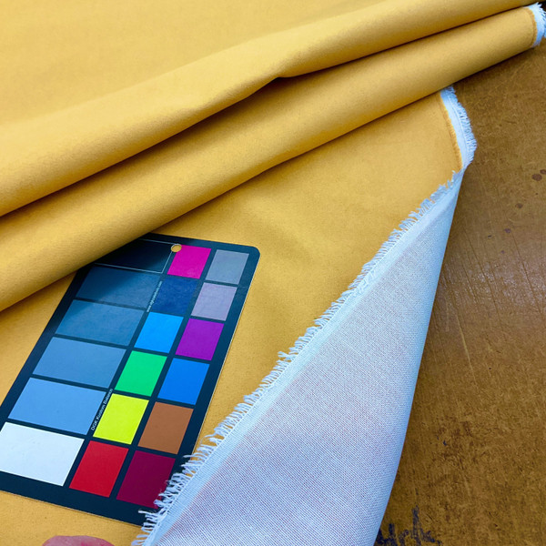 1.66 Yard Piece of Sunflower Yellow Microsuede | Medium Weight Upholstery Fabric  | 54" Wide | By the Yard | Durable