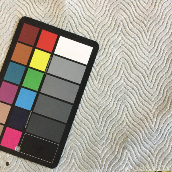 1.5 Yard Piece of Andre in Spa | Spa Blue Wavy Chevron Microfiber | Upholstery Fabric | Regal Fabrics Brand | 54" Wide | By the Yard