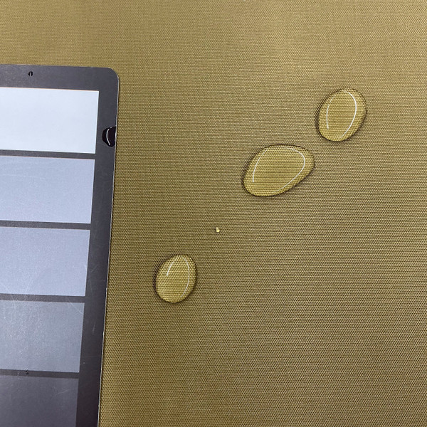 Olive Tan Waterproof Nylon Canvas Fabric | Tarps / Outdoor Covers / Backpacks / Banners | 400 Denier | 60" Wide | By the Yard