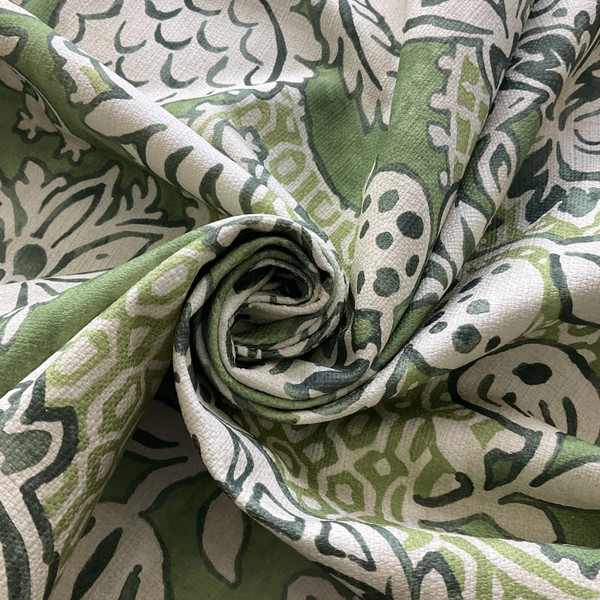 2.8 Yard Piece of P Kaufmann Bruges Duck Avocado | Medium Weight Duck Fabric | Home Decor Fabric | 54" Wide