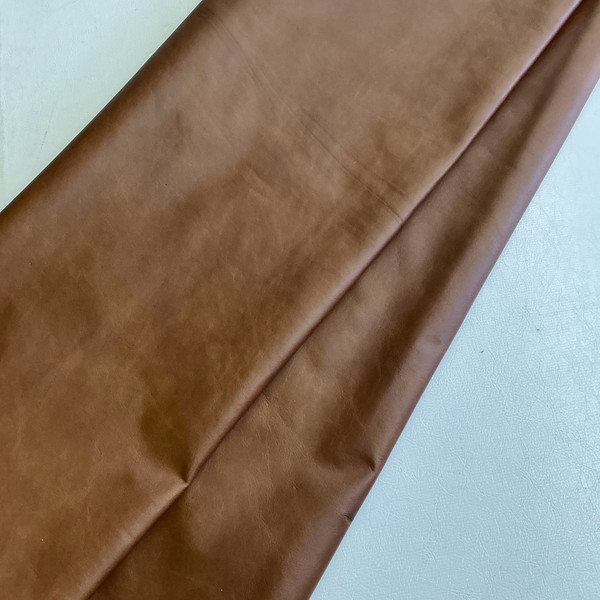 Chestnut Brown Top Grain Premium Leather Hide | Chrome Tanned | 50+ Square Feet | 1.4 mm / 3.5 Ounce | Upholstery Leather