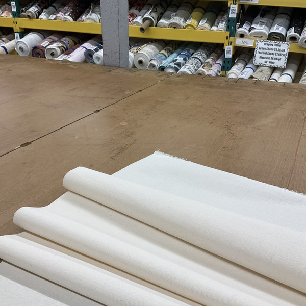 1.66 Yard Piece of 7 Oz Natural Cotton Duck Fabric