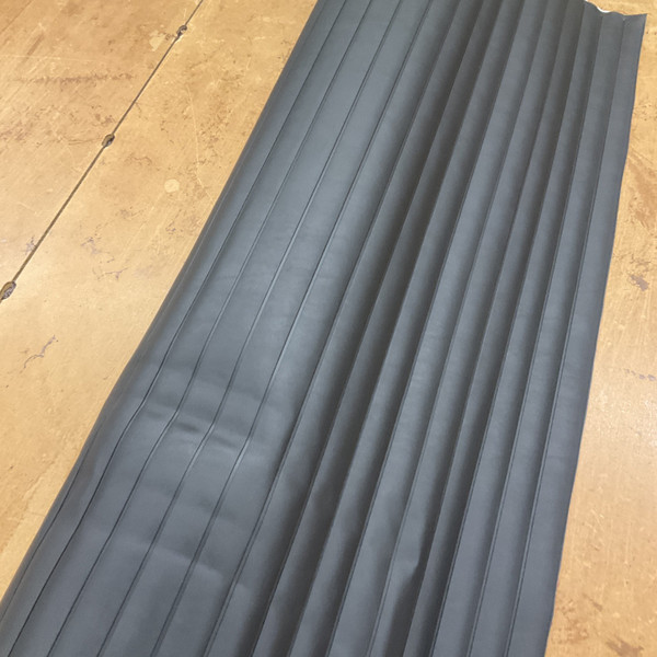 1.875 Yard Piece of Seaquest Roll N Pleat | Ebony / Black | PSQ-007 | PLEATED MARINE VINYL Fabric | SUN + SALT PROOF | 54 wide | By the Yard