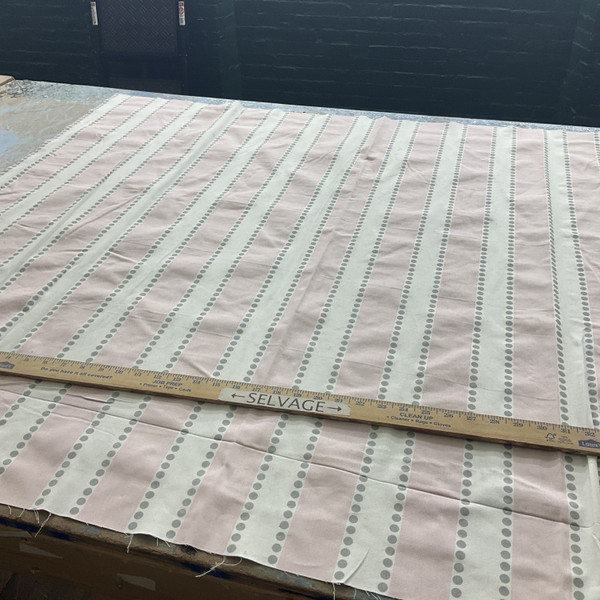 3.33 Yard Piece of Premier Prints Lulu Stripe Twill Bella/Storm | Lightweight Twill Fabric | Home Decor Fabric | 54" Wide