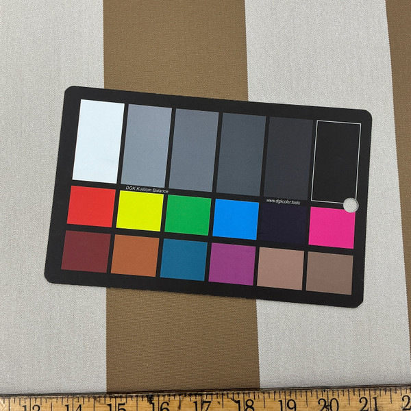 Recacril Stripes in Brown and Light Taupe | Waterproof Awning & Marine Canvas | 100% Solution Dyed Acrylic | 60" Wide | By the Yard