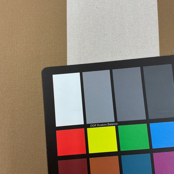 Recacril Stripes in Brown and Off White | Waterproof Awning & Marine Canvas | 100% Solution Dyed Acrylic | 46" Wide | By the Yard