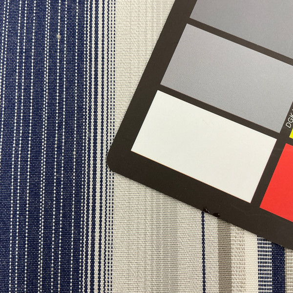 Recacril Striped Blue / Grey / White | Waterproof Awning & Marine Canvas | 100% Solution Dyed Acrylic | 47" Wide | By the Yard