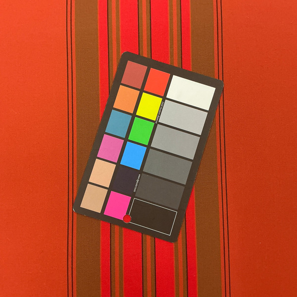 Recacril Borgo Stripe R-070 Red / Brick Orange / Brown | Waterproof Awning & Marine Canvas | 100% Solution Dyed Acrylic | 47" Wide | By the Yard