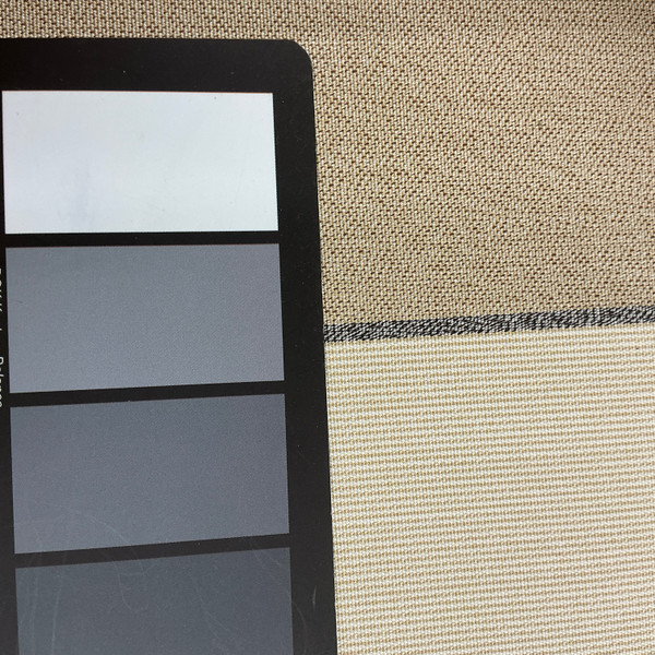 Recacril Goldana Stripe R-876 Beige / Black / Tan | Waterproof Awning & Marine Canvas | 100% Solution Dyed Acrylic | 47" Wide | By the Yard