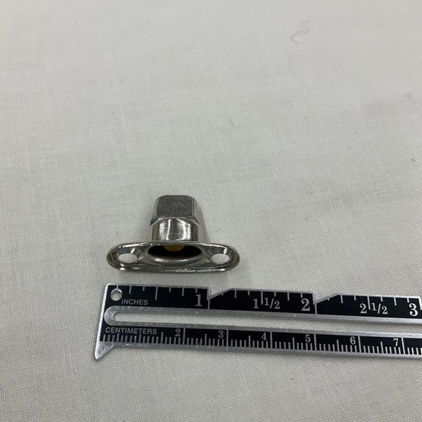 Twist-Lock Fastener 2-Hole Screw Stud (Nickel-Plated Brass)