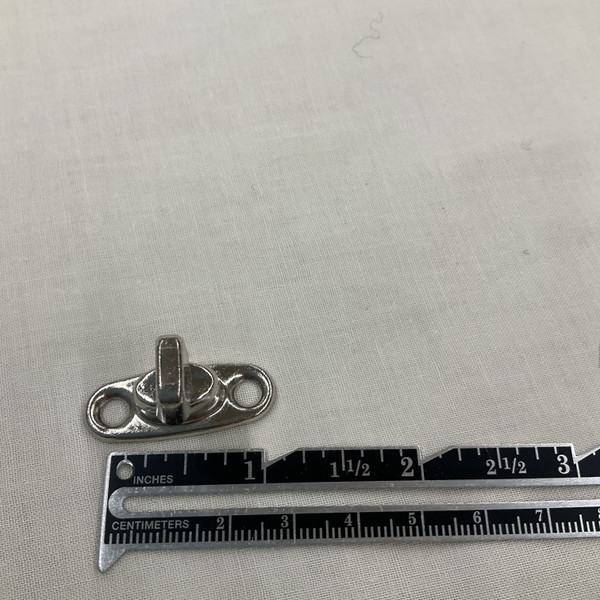 Twist-Lock Fastener 2-Hole Screw Stud (Nickel-Plated Brass)