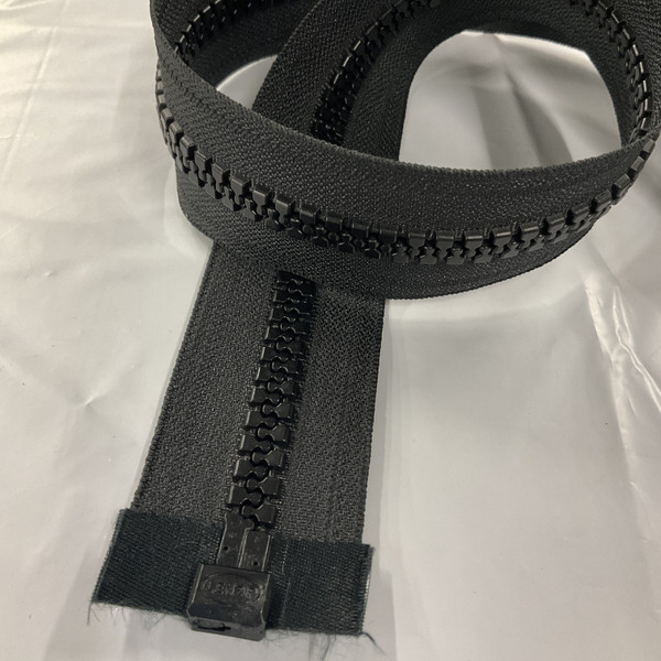 #10 Marine Zipper Black 120 Inchs; | Separating Zipper / Jacket Style | EXTRA HEAVY DUTY | Locking Pull Tab