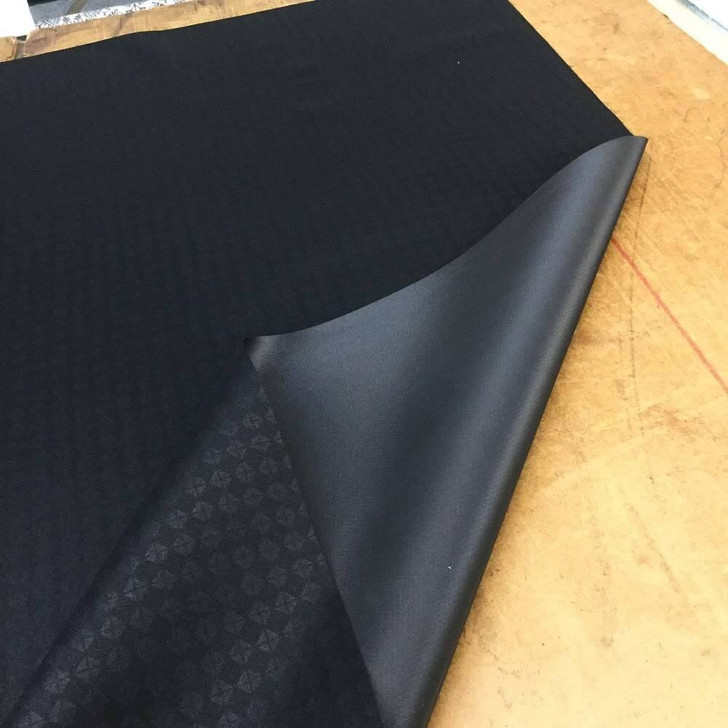 Black Diamond on Black  - Vinyl Backed Nylon Fabric |  600X300 Denier 58" Wide
