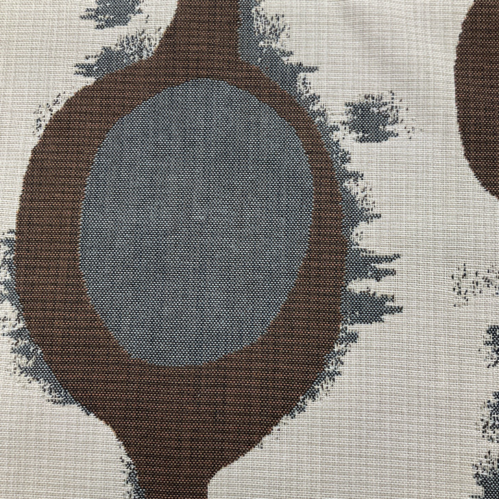 Geometric Circles | Brown / Gray / Beige | Upholstery Fabric | 54 Wide | BTY