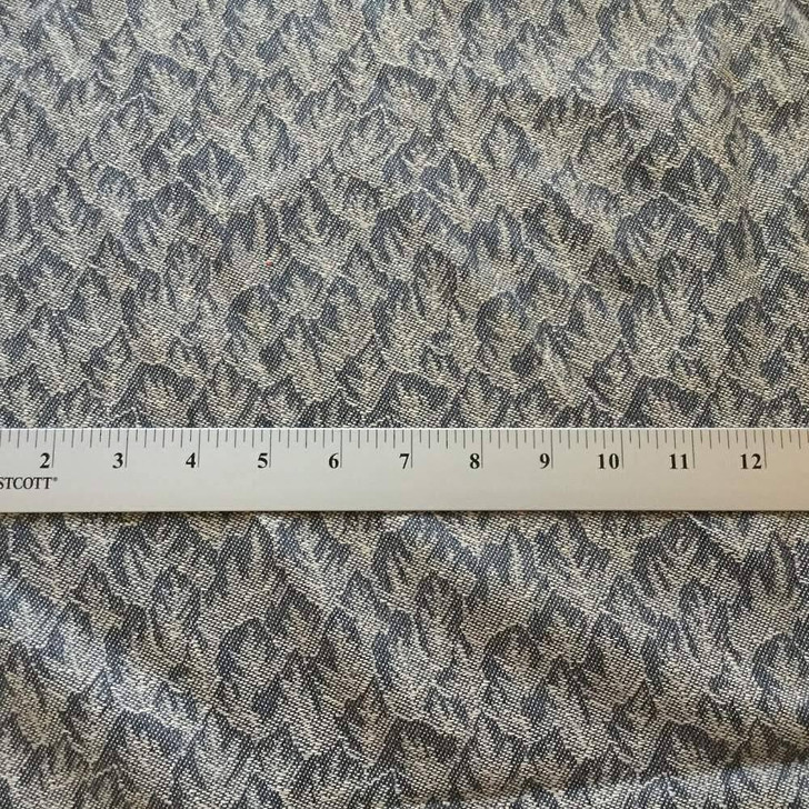 Mottled Navy Blue and White | Upholstery / Drapery Fabric | 57 W | By the Yard