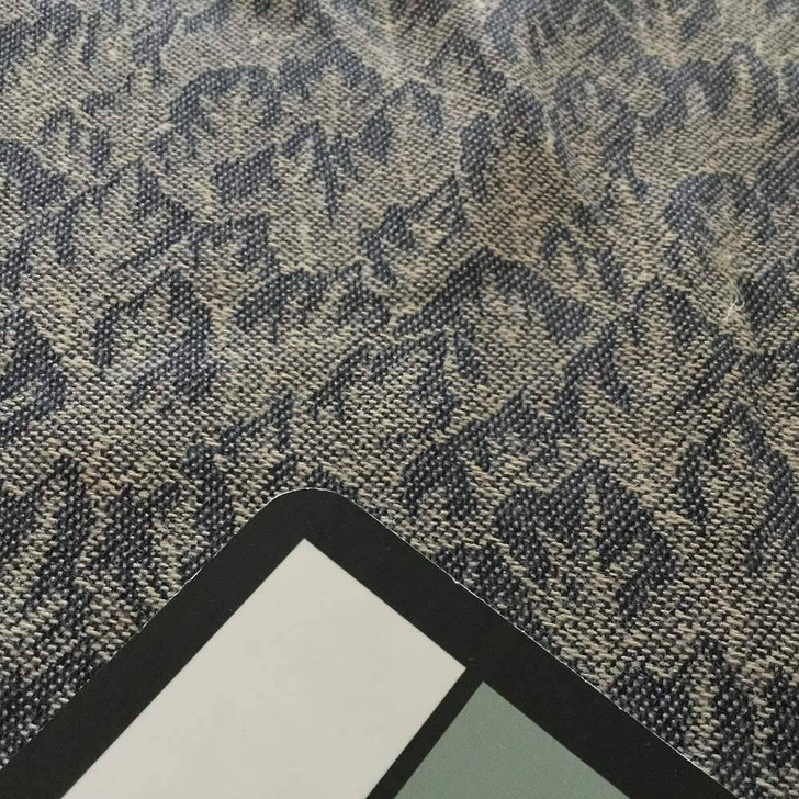 Mottled Navy Blue and White | Upholstery / Drapery Fabric | 57 W | By the Yard