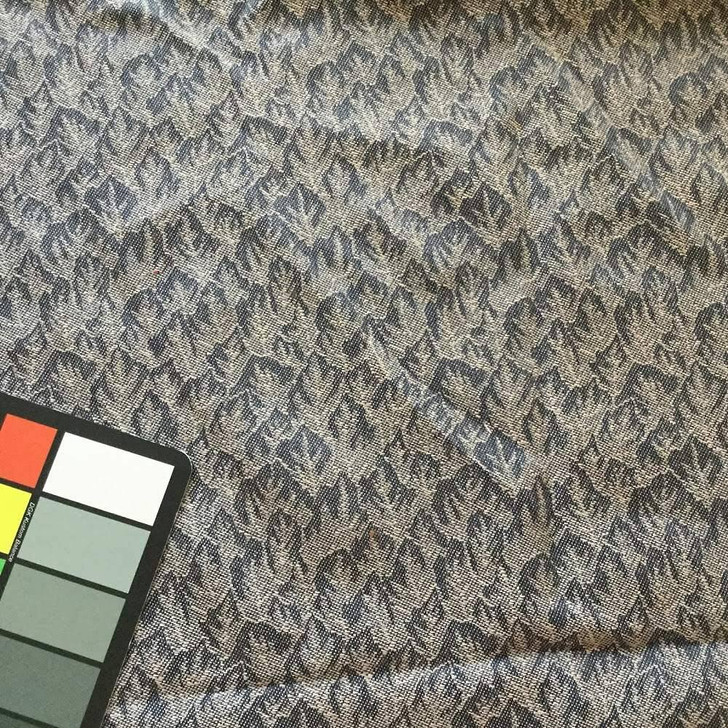 Mottled Navy Blue and White | Upholstery / Drapery Fabric | 57 W | By the Yard