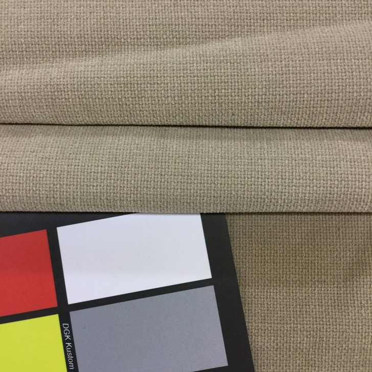 Tan Low-Pile Chenille | Upholstery Fabric | 55 Wide | By the Yard | Super Soft