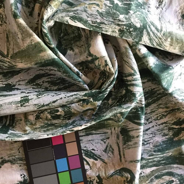 Michelangelo in Green by Sandpiper Studios | Home Decor Fabric | 54 Wide | BTY