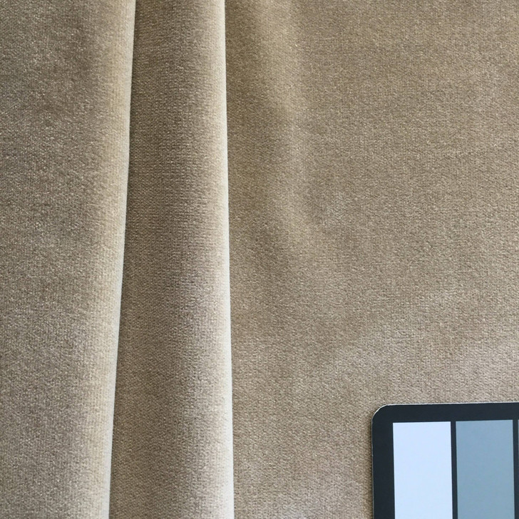 Light Brown | Velvet Upholstery Fabric | Home Decor | 54 Wide | BTY | Soft