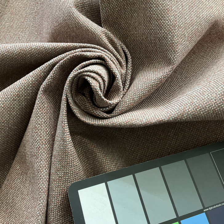 Mottled Red / Taupe | Heavy Duty Upholstery Fabric | 54W | By the Yard | Durable