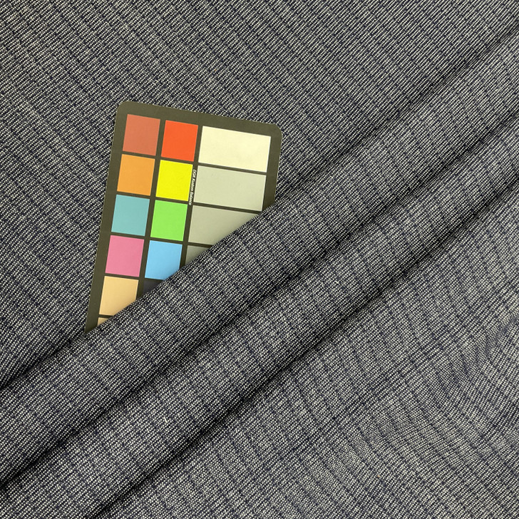 Navy Blue with White | Heavyweight Upholstery Fabric | 54 Wide | By the Yard