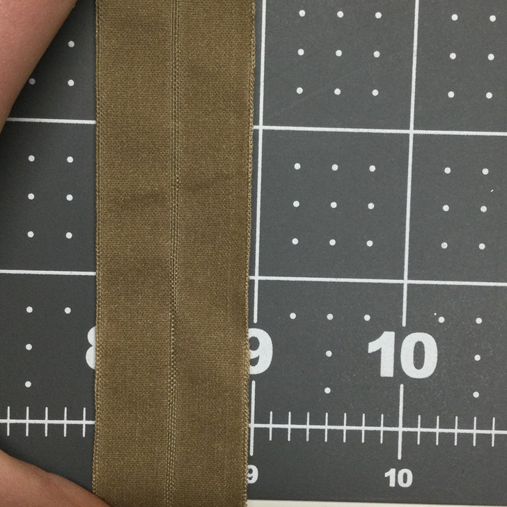 1" Fold over Elastic Binding | Light Coyote Tan | Milspec | Soft | For Apparel / Headlamps / Headbands