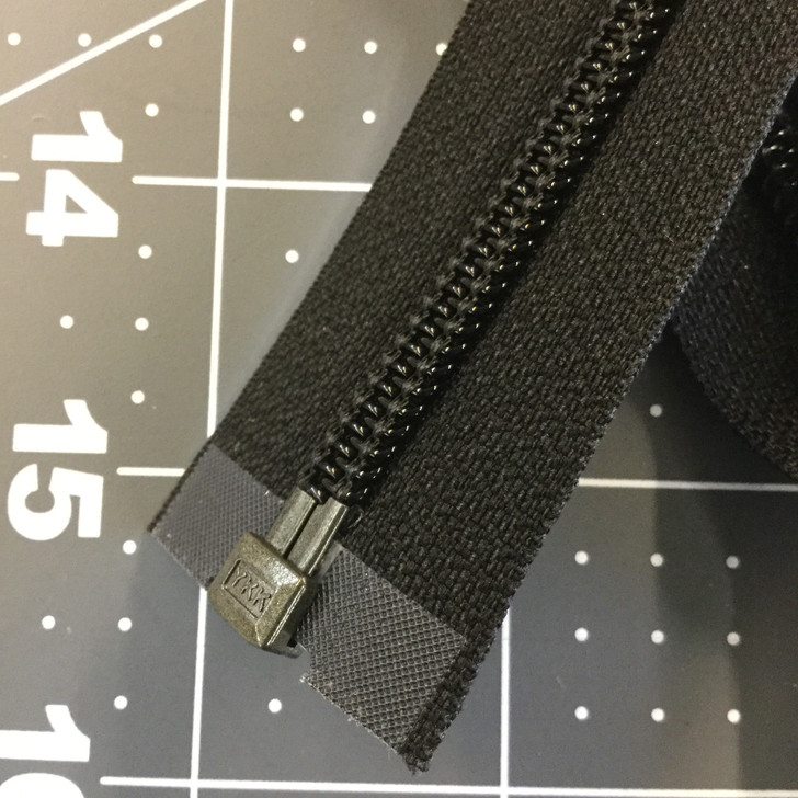 25.5" Separating Coil Zipper | Black | YKK Brand | Jackets
